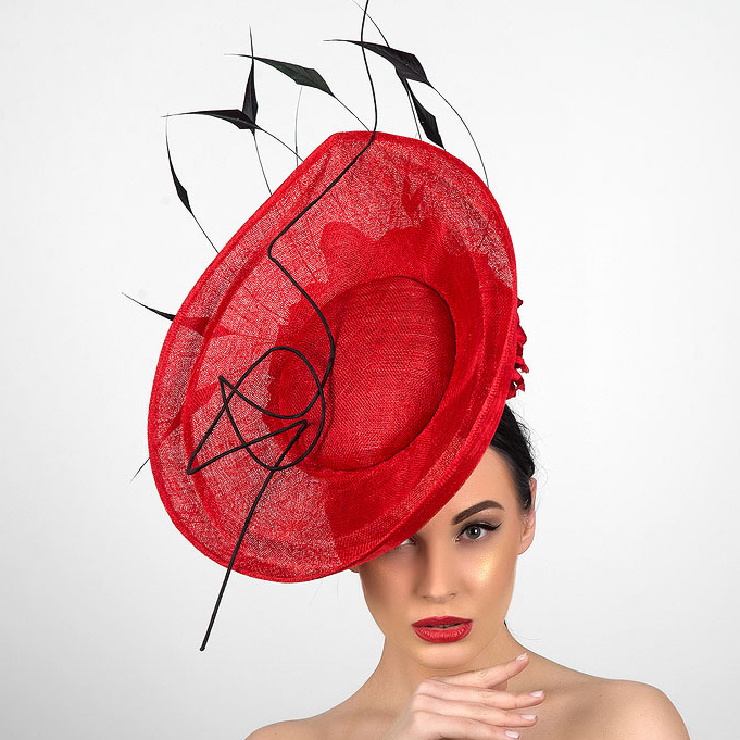 Шляпа, шляпа с полями, красная шляпа, шляпа с кружевом, широкополая шляпа, летняя шляпа, шляпа для скачек, шляпа с бантом, вечерняя шляпа, красивая шляпа, дизайнерская шляпа, Анна Андриенко, головные уборы, купитиь шляпу, купить шляпу в Питере, купить шляпу Спб, Anna Andrienko, hat, hats, millinery, купить красную шляпу из синамей