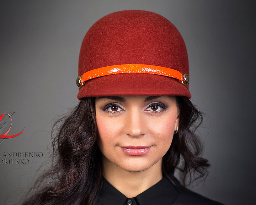 терракотовый, однотонный, купить жакетку, купить кепку, купить шляпку, жокейка, серая жокейка, кепка, терракотовая кепка, фетровая кепка, кепка из фетра, шляпка, терракотовая шляпка, фетровая шляпка, шляпка из фетра, шляпка с козырьком, стильная шляпка, модная шляпка, Анна Андриенко, дизайнерская шляпка