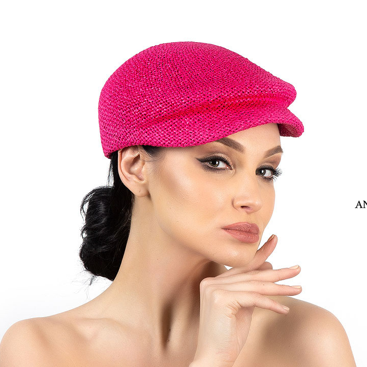 Женская летняя кепка розовая, купить шляпку в Москве, головные уборы Анна Андриенко