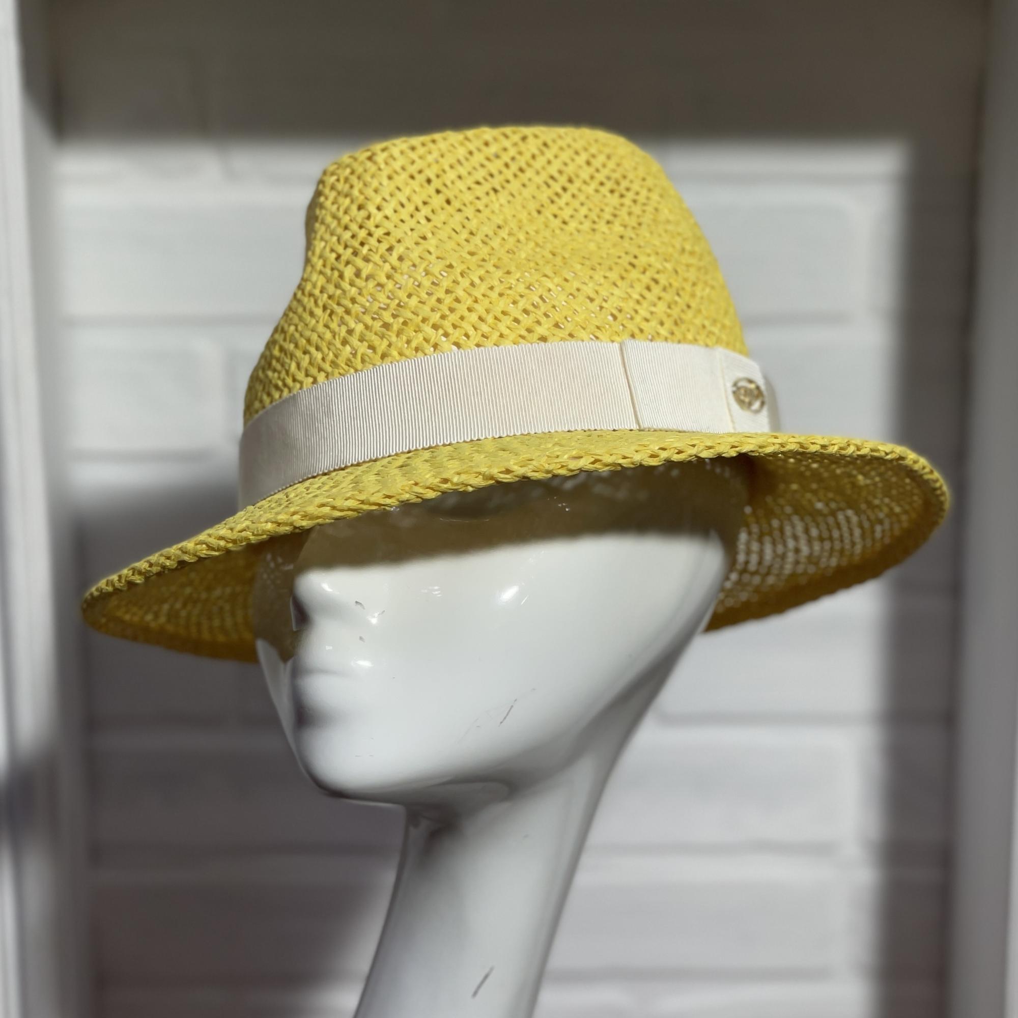 Летняя женская шляпа  желтая купить в Москве, шляпки Анна Андриенко СПб