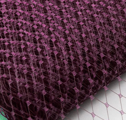 Вуаль для шляп цвет Бордовый