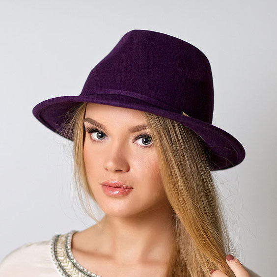 Фетровая шляпа "L'aubergine"