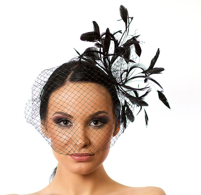 вечерняя шляпка, вуалетка, вечерняя вуалетка, вуалетка с цветами, вуалетка с перьями, розовая вуалетка, ручная работа, шелковые цветы, цветы в прическу, купить вуалетку, купить шляпку, Анна Андриенко, Anna Andrienko, millinery