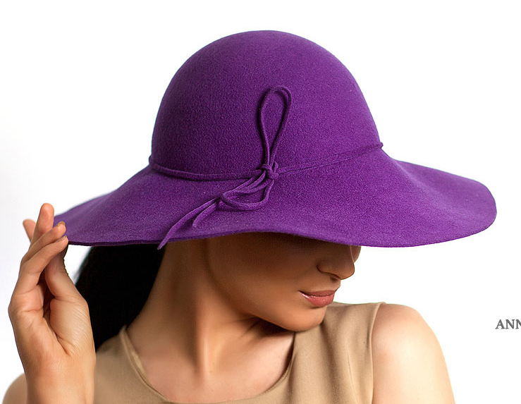 шляпа, купить фиолетовую шляпа, купить фетровая шляпа, купить шляпа из фетра, купить шляпу ручной работы, Анна Андриенко, купить дизайнерскую шляпу, купить широкополую шляпу, купить шляпу осеннюю, купить шляпу зимнюю, купить шляпу флоппи, купить шляпу 70-х, купить шляпу бохо, купить шляпу хиппи,