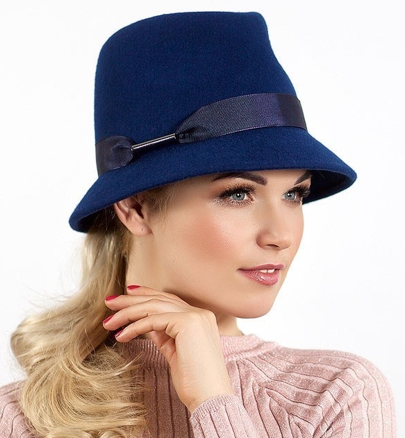 синяя шляпа, купить женскую шляпу, купить классическую шляпу, купить фетровую шляпу, весенняя шляпа, осенняя шляпа, стильная шляпа,