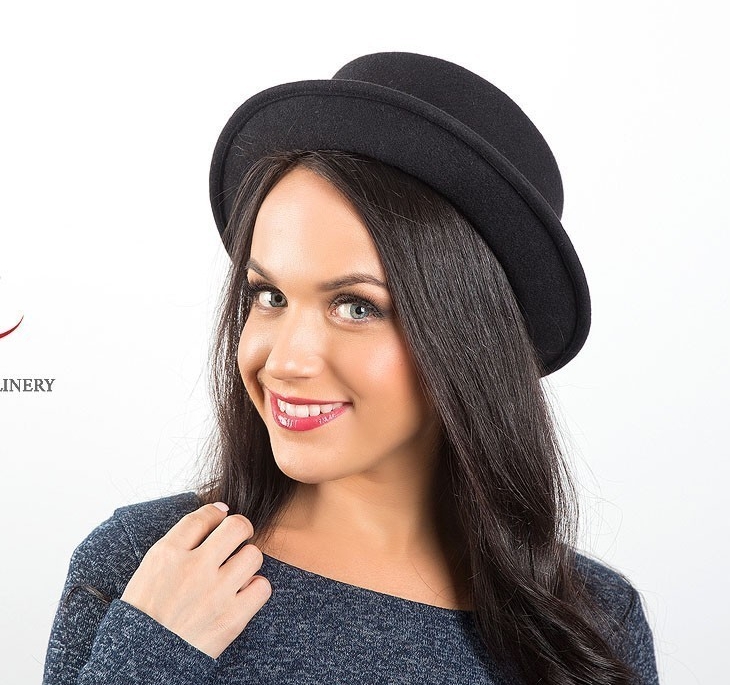 Черная фетровая шляпка канотье "Во все тяжкие"