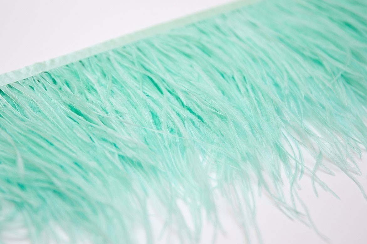 мятные перья, купить перья страуса на ленте спб, перья для платья, перья для юбки, перья для окантовки, купить мятные перья, страусиные перья, перья для декора, перья для костюма