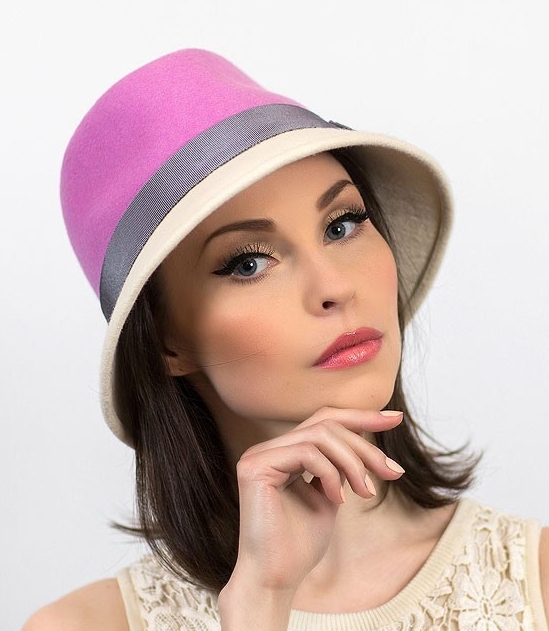 купить розовую шляпу в москве, купить двухцветную шляпу спб, купить фетровую шляпу с коротким полем, осенняя шляпа, зимняя шляпка, весенняя шляпа, дизайнерская шляпа, Анна Андриенко, модная шляпа, изготовление шляп, белая шляпа, молочная шляпа, розовая шляпа, шляпа на заказ