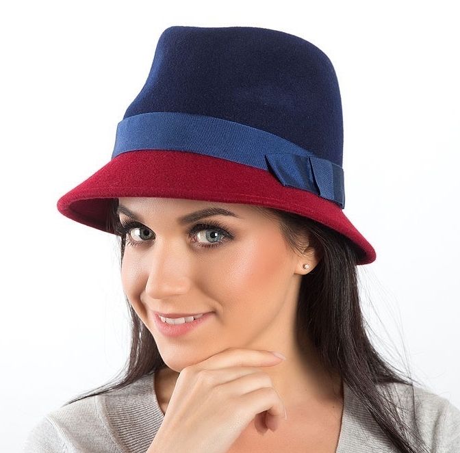 купить женскую шляпу в москве, купить синюю шляпу спб, бордовая фетровая шляпа, женская шляпа с полями, двухцветная осенняя шляпа, модная весенняя шляпа, зимняя фетровая шляпа, Анна Андриенко, стильная шляпа, модная шляпа