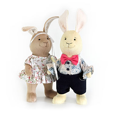 Выкройка зайцев Лучика и Ириски с мастер-классом