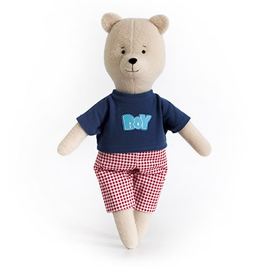 Выкройки футболки и брюк для медвежонка