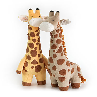 Выкройки жирафов Седрика и Бао с мастер-классом