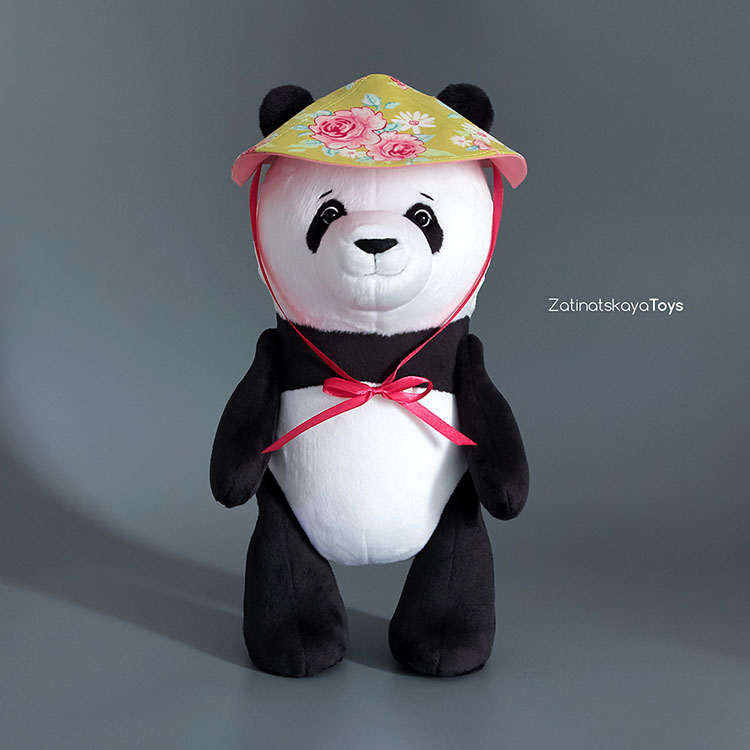 Панда мягкая игрушка ручной работы