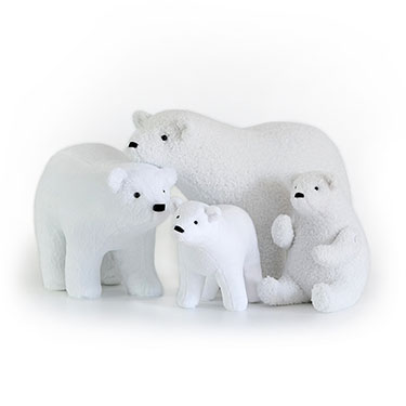 Выкройки четырёх мишек с мастер-классом