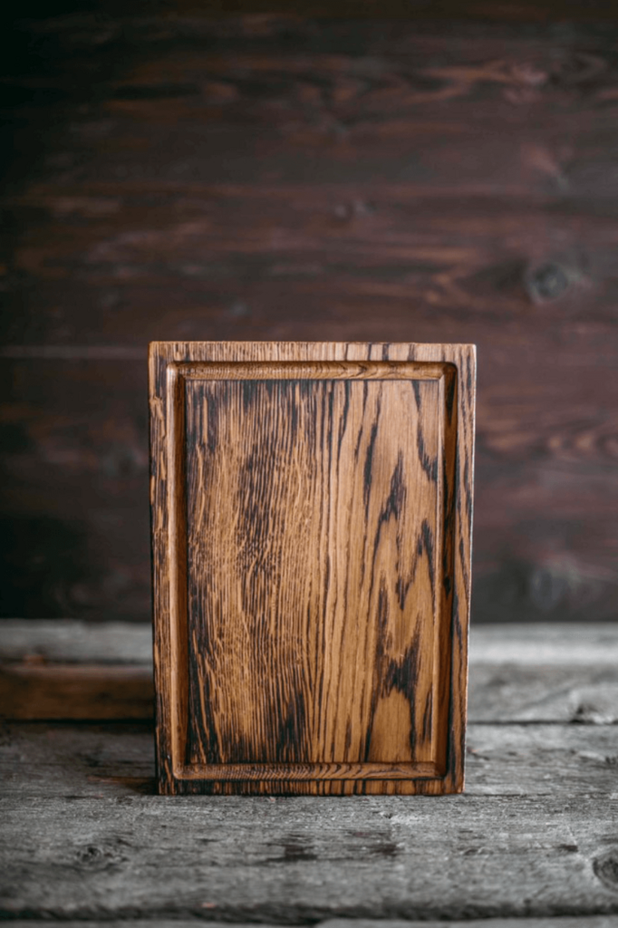 Доска для подачи дизайнерская квадратная темная