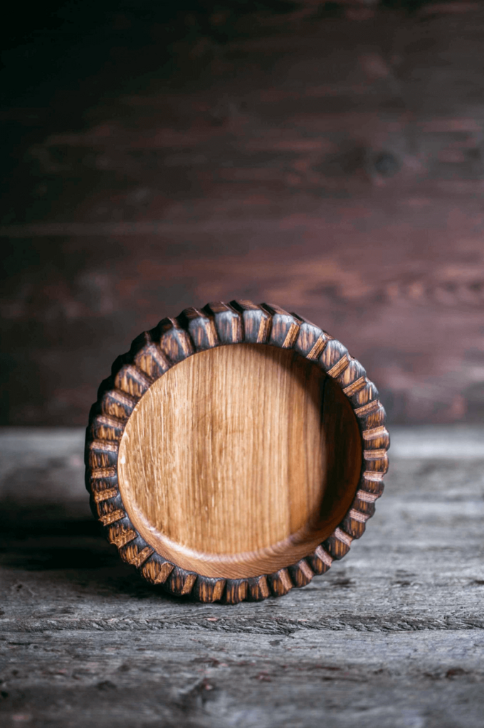 Плошка дизайнерская дуб