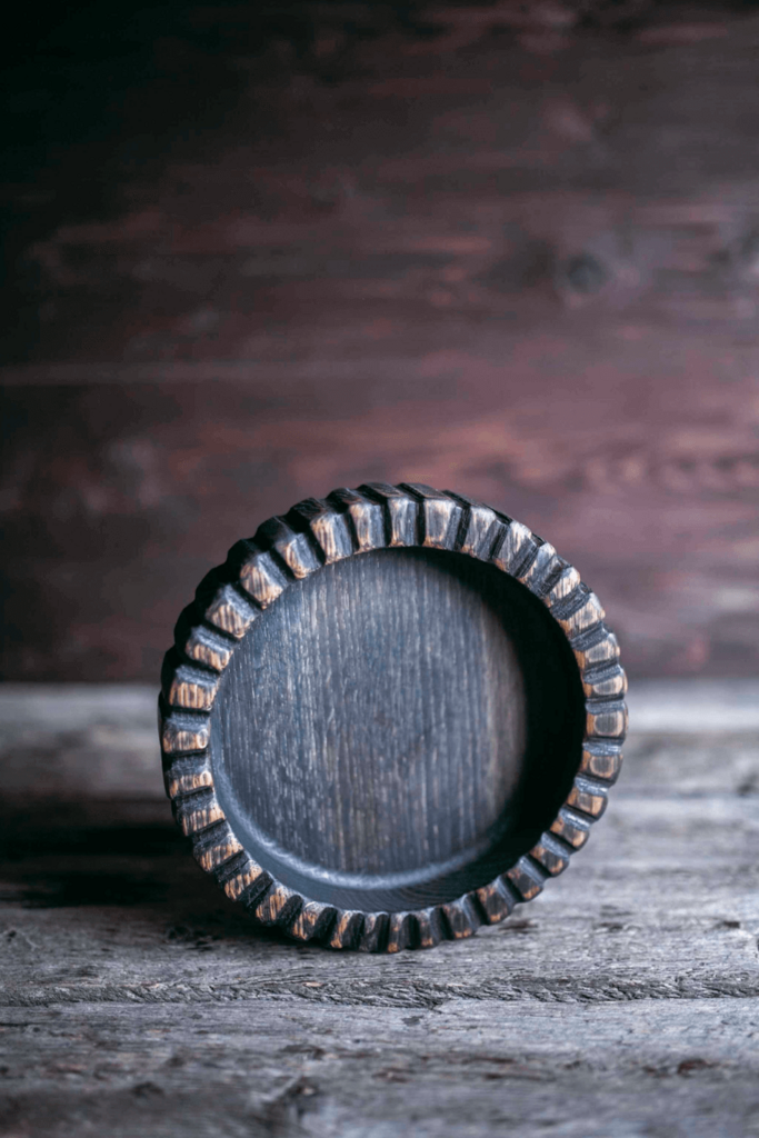 Плошка дизайнерская черная