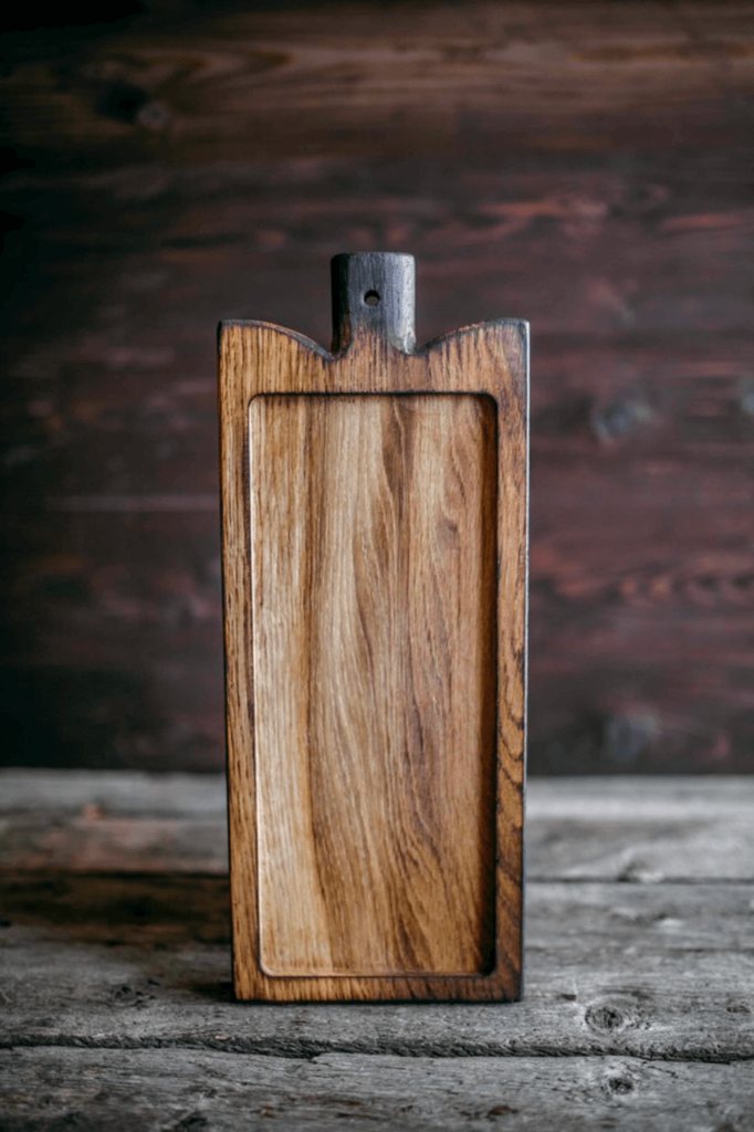 Доска для подачи дизайнерская прямоугольная светлая