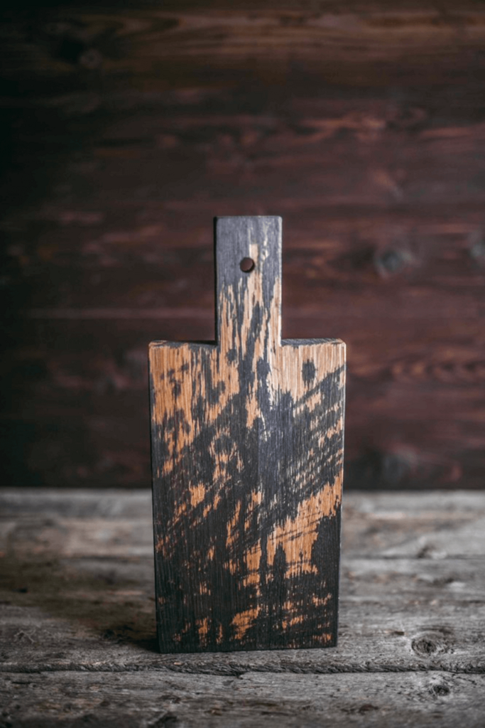 Разделочная доска дизайнерская квадратная двухцветная