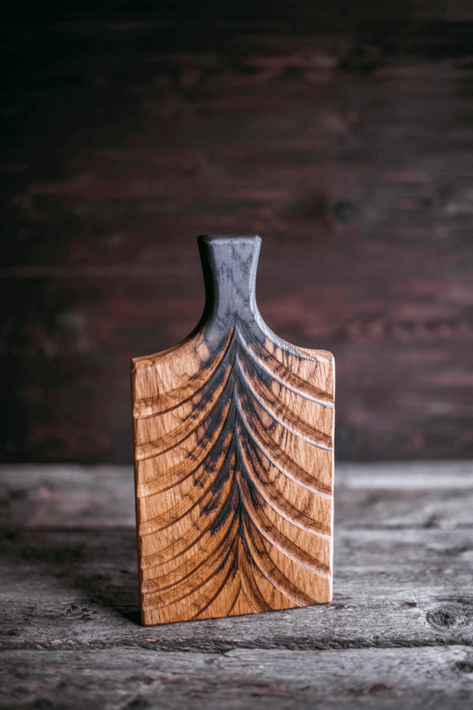 Доска разделочная дизайнерская двухцветная