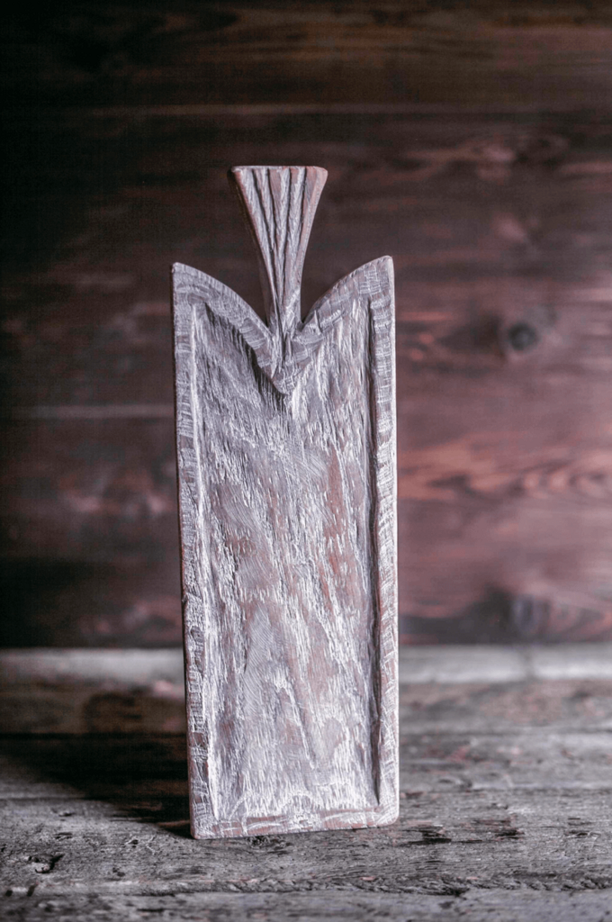 Доска для подачи дизайнерская вытянутая белая