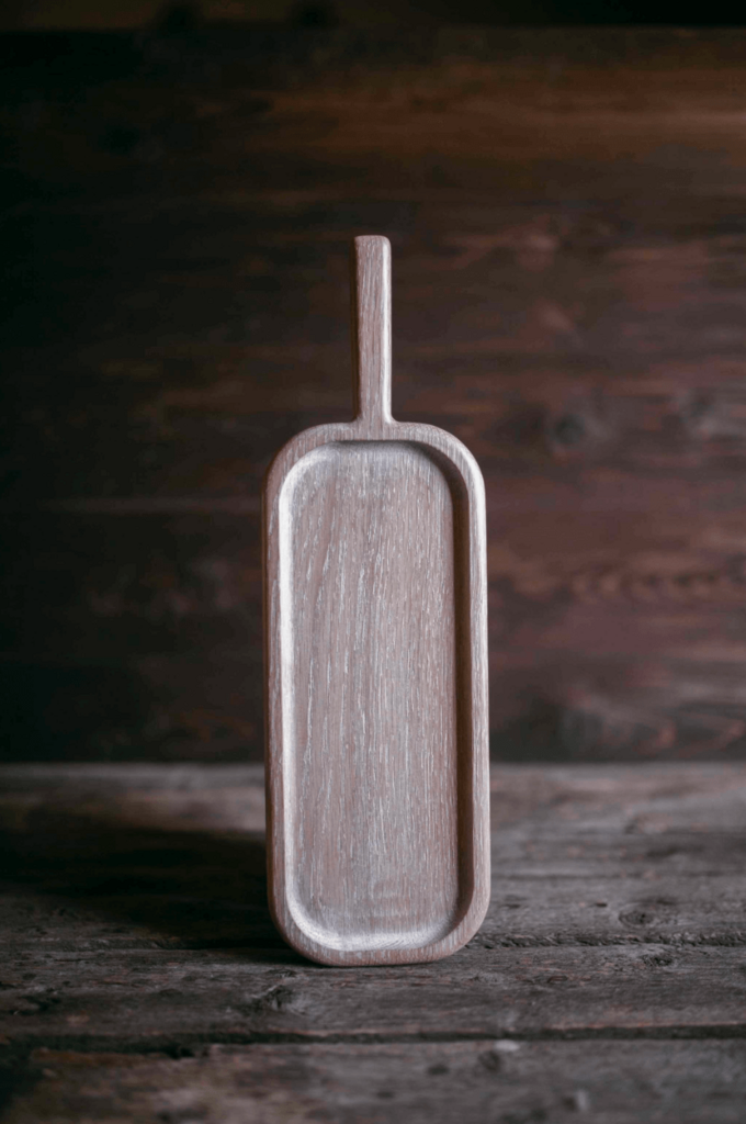 Доска для подачи прямоугольная дуб светлая