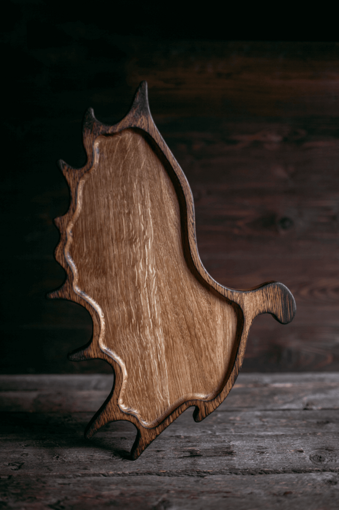 Доска для подачи рога светлая