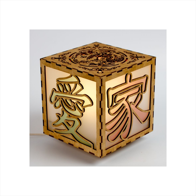 Светильник авторский "Иероглифы"