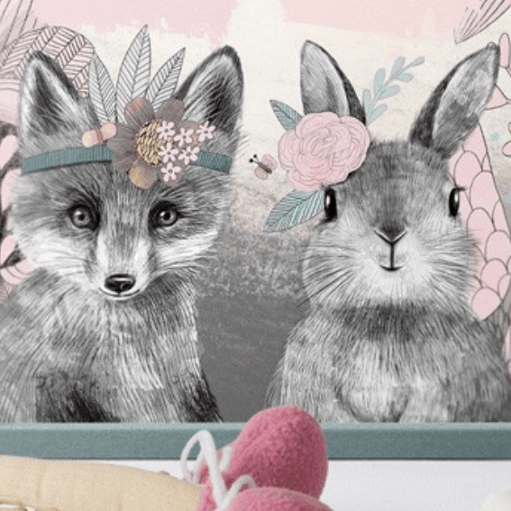 Постер - метрика сестрички малыши - зверята купить в интернет магазине