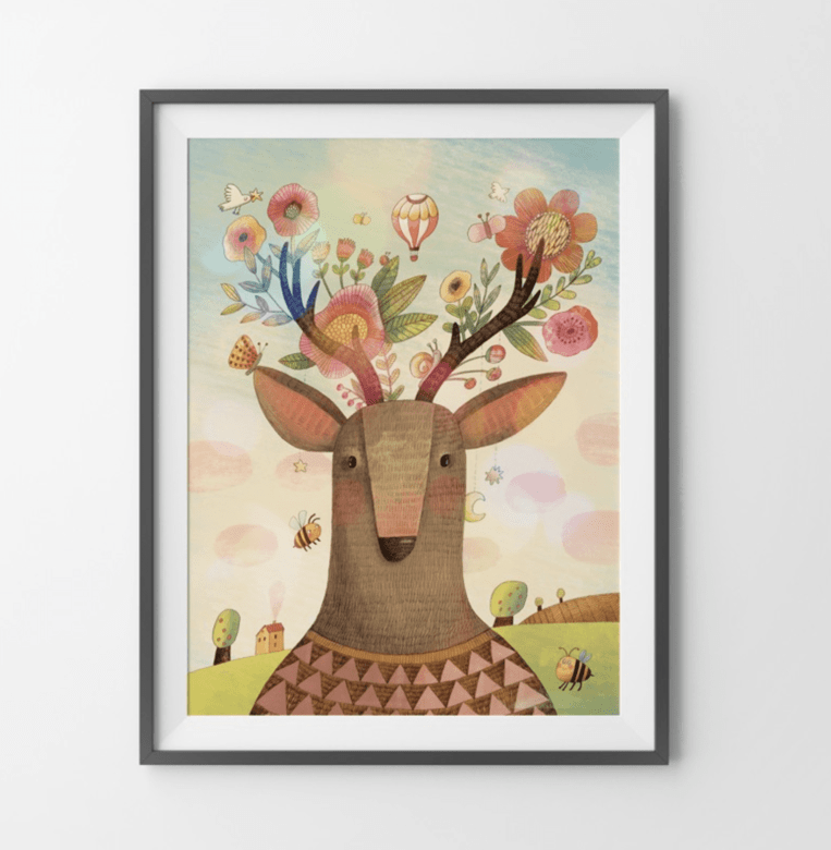 Весенний олень