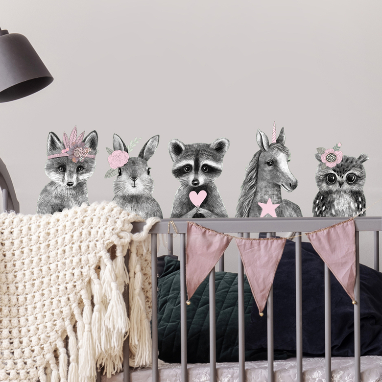 Стикеры в детскую комнату девочки - купить в Москве