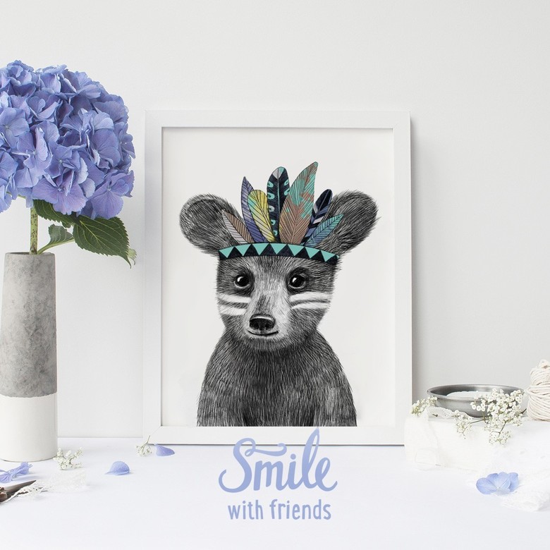 Малыш медвежонок - индеец