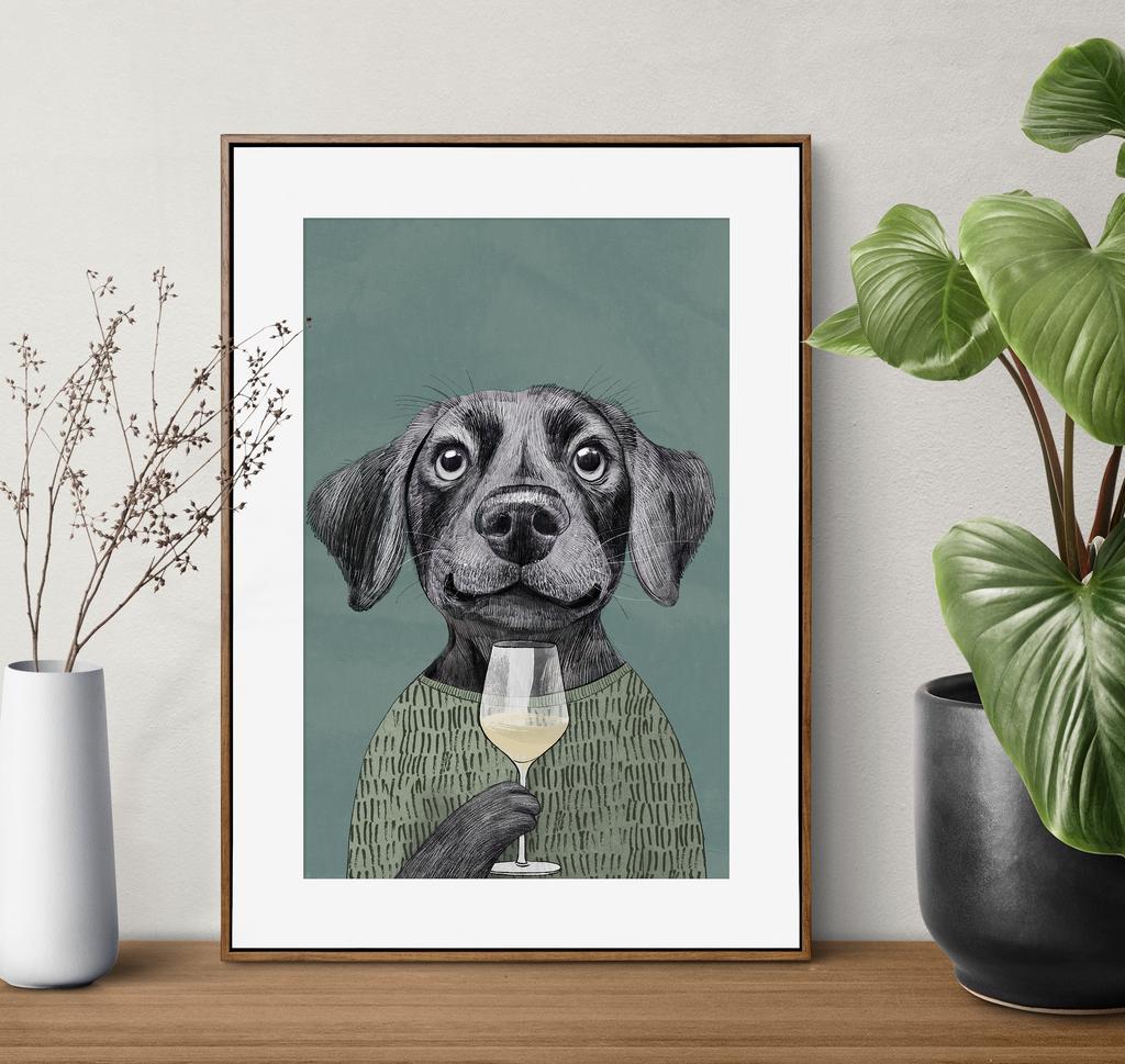 Постер с собакой купить в интернет магазине