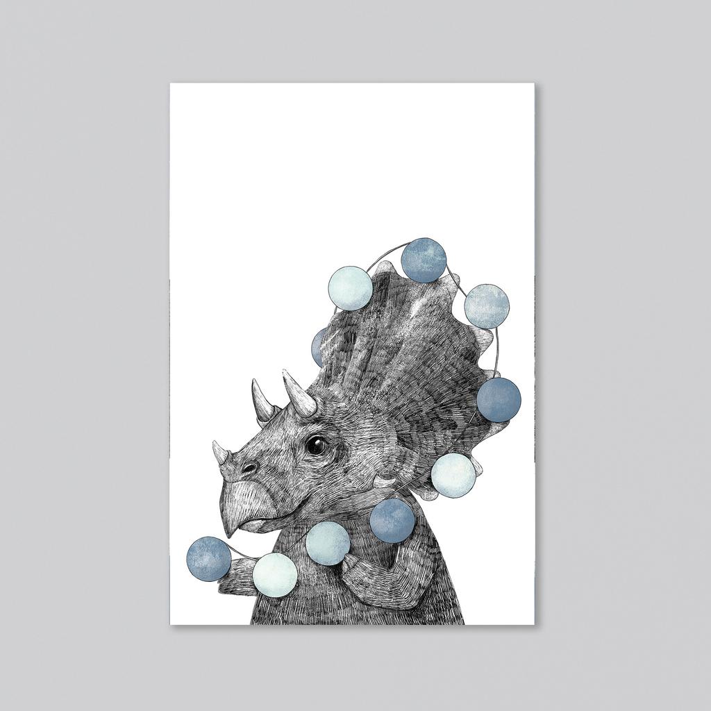 Трицератопс - оптовая открытка - 20 штук