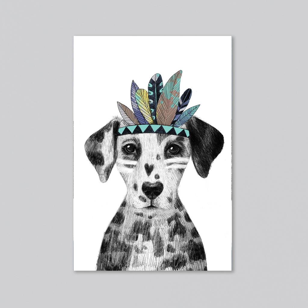 Далматин индеец - оптовая открытка - 20 штук