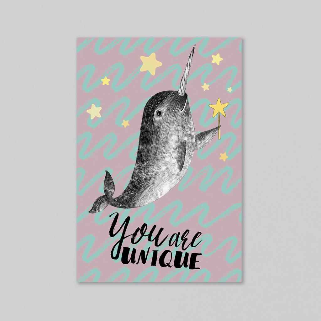 You are unique - оптовая открытка - 20 штук