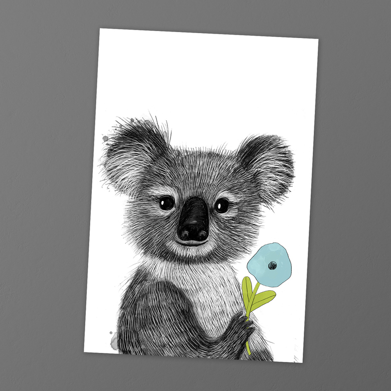 Малыш коала - открытка