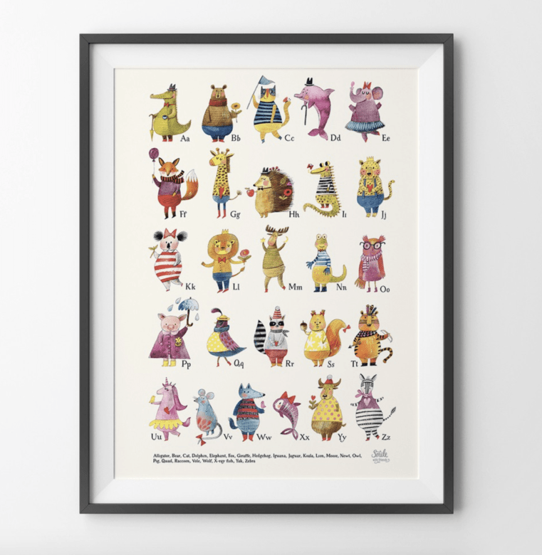 Самая лучшая азбука с животными на английском