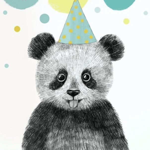 Постер - метрика Панда в колпачке купить в интернет магазине