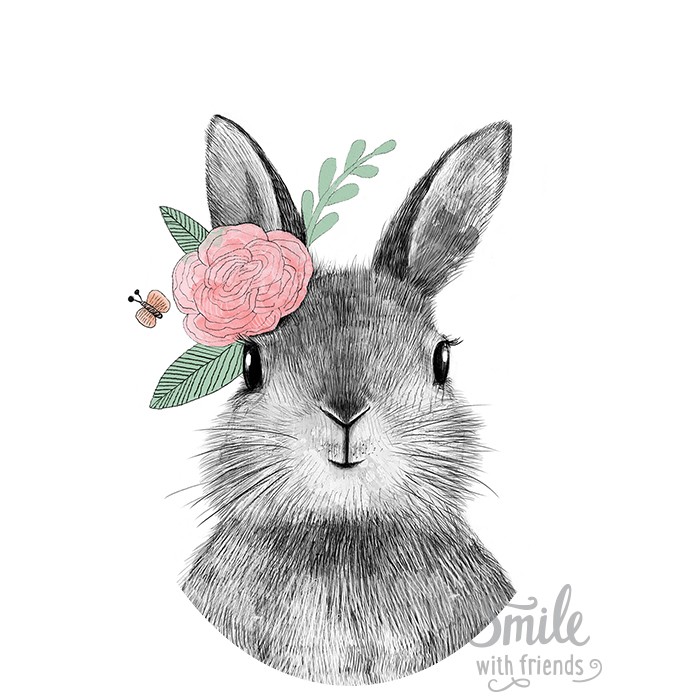 Малышка зайчик - для мультирамки