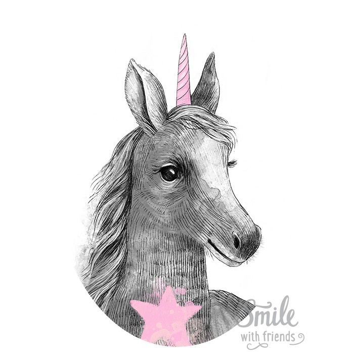 Малышка единорог - для мультирамки