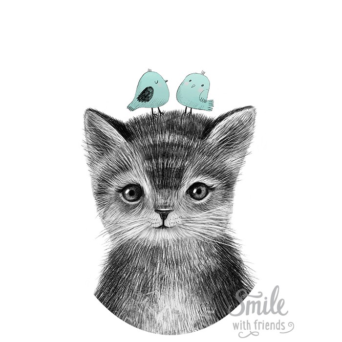 Малыш котёнок- для мультирамки