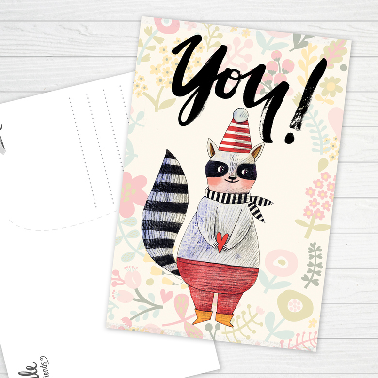 You! c енотом - открытка