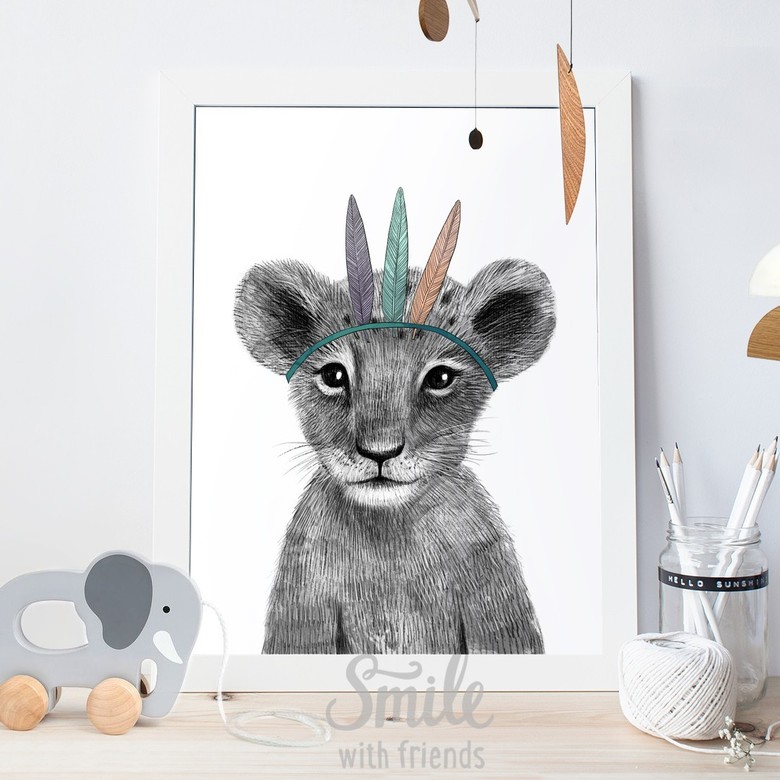 Малыш львёнок-индеец