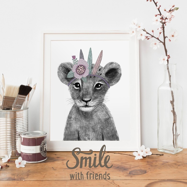 Малышка львёнок-индеец