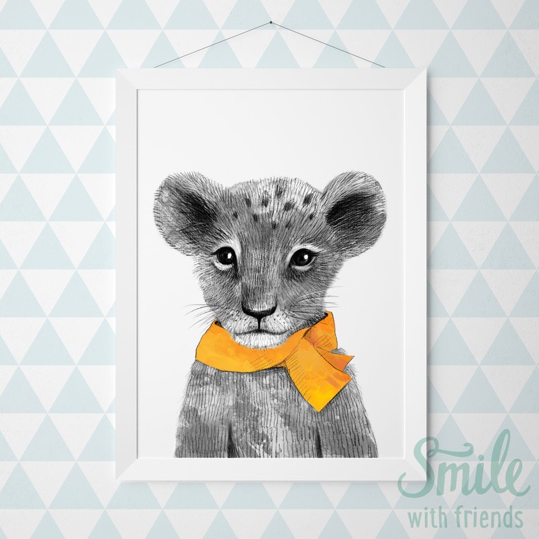 Малыш львенок