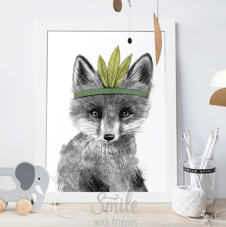 Малыш лисенок