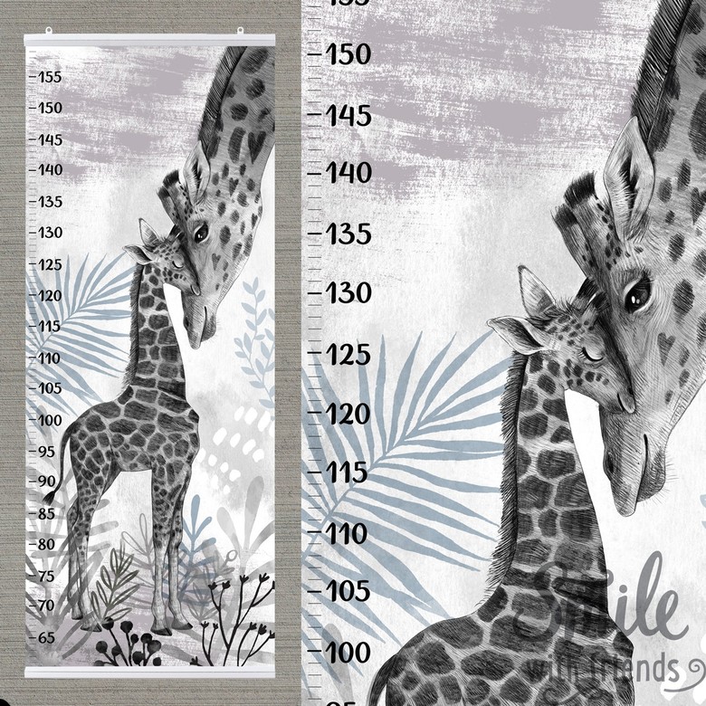 Ростомер - мама жираф с ребенком