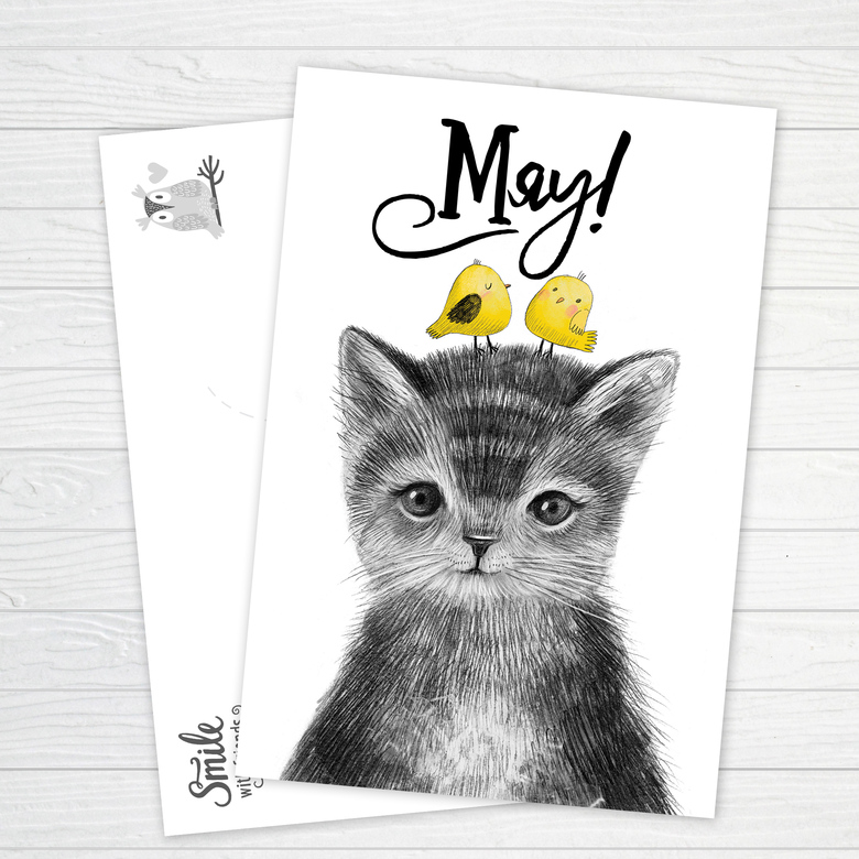 Мяу! - открытка