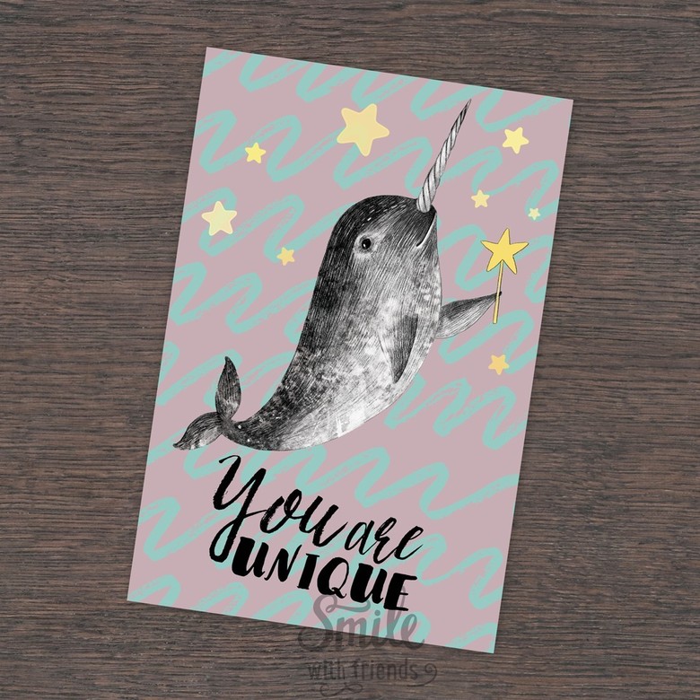 You are unique - открытка